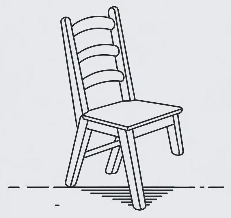 three legged chair